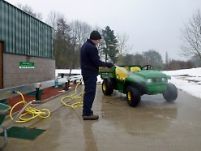 Safely below ground, ClearWater systems can usually be used all year round, as here at Elsham Golf Club