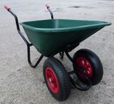 100-litre clippings barrow with drainage. Keep one on your pad to allow drainings back into the system